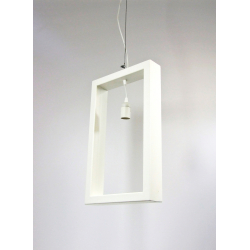 Lampa wisząca metalowa LOFT biała